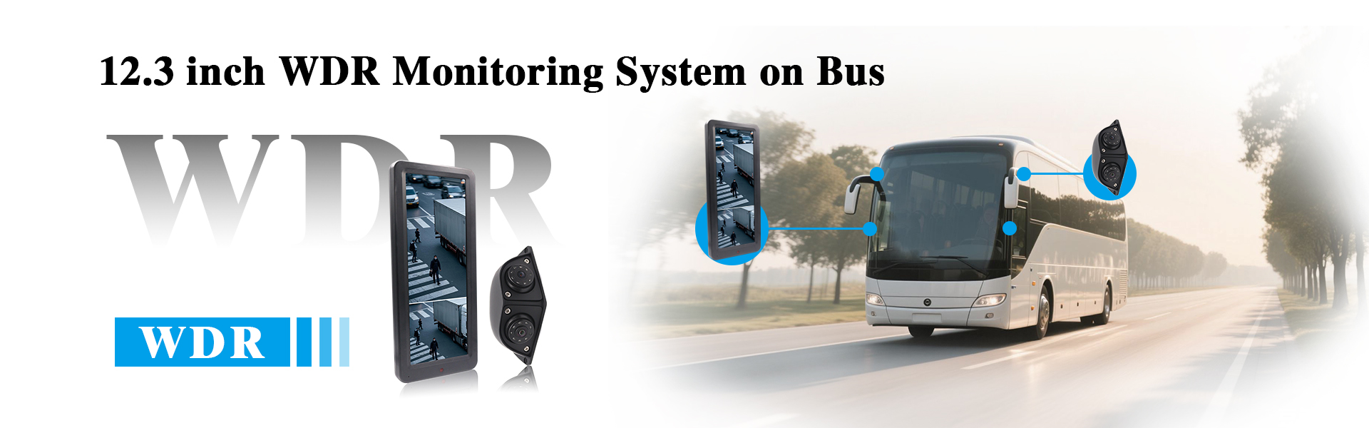 12.3 inch WDR Monitoring System on Bus