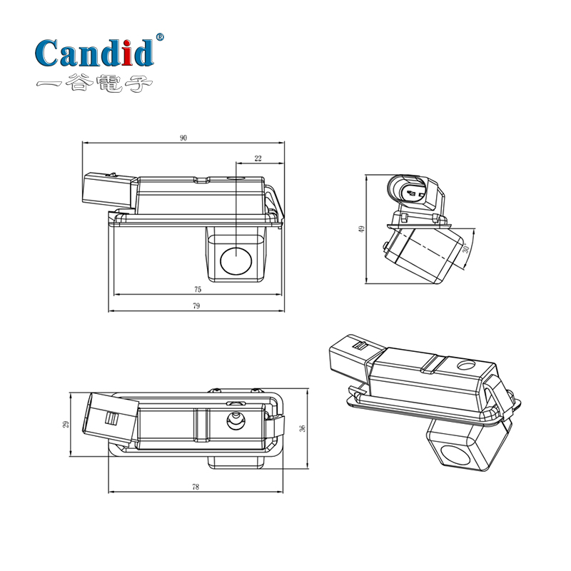 rear view camera for Volkswagen Golf 7