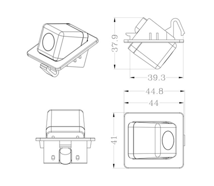 Rear view camera for 10-13 Toyota Prado