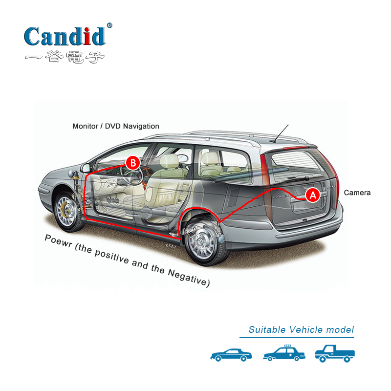 Rear view camera for 10-13 Toyota Prado