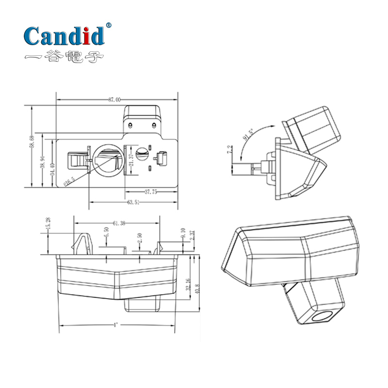 OEM customized backup camera for Toyota RAV4